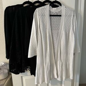 Croft & Barrow lace cardigans 1X